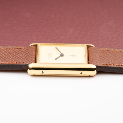 Cartier Tank Must de Vermeil Lemon Champagne Dial GM from 1990s