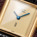 Cartier Tank Must de Lemon Dial Vermeil PM SM from 1980s