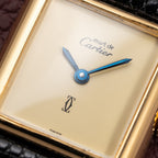 Cartier Tank Must de Lemon Dial Vermeil PM SM from 1980s