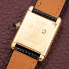 Cartier Tank Must de Lemon Dial Vermeil PM SM from 1980s
