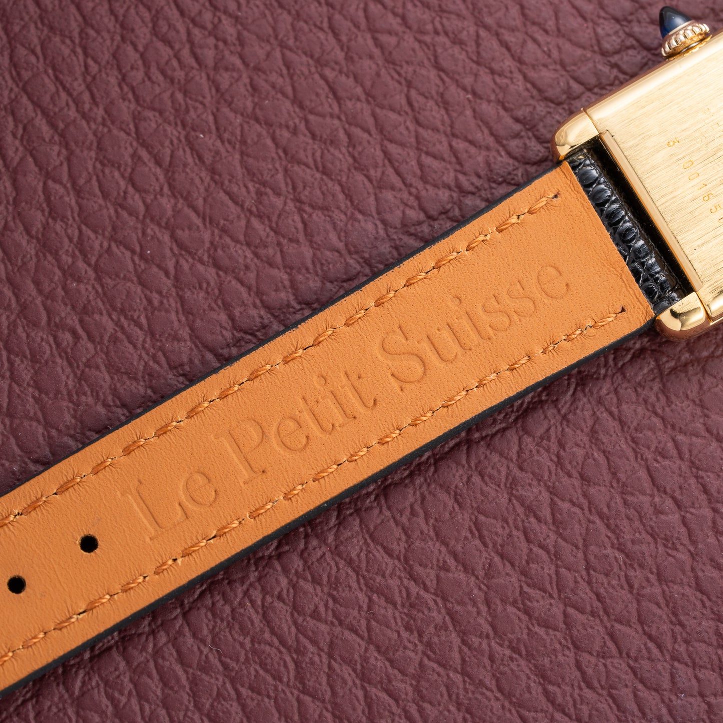 Cartier Tank Must de Lemon Dial Vermeil PM SM from 1980s