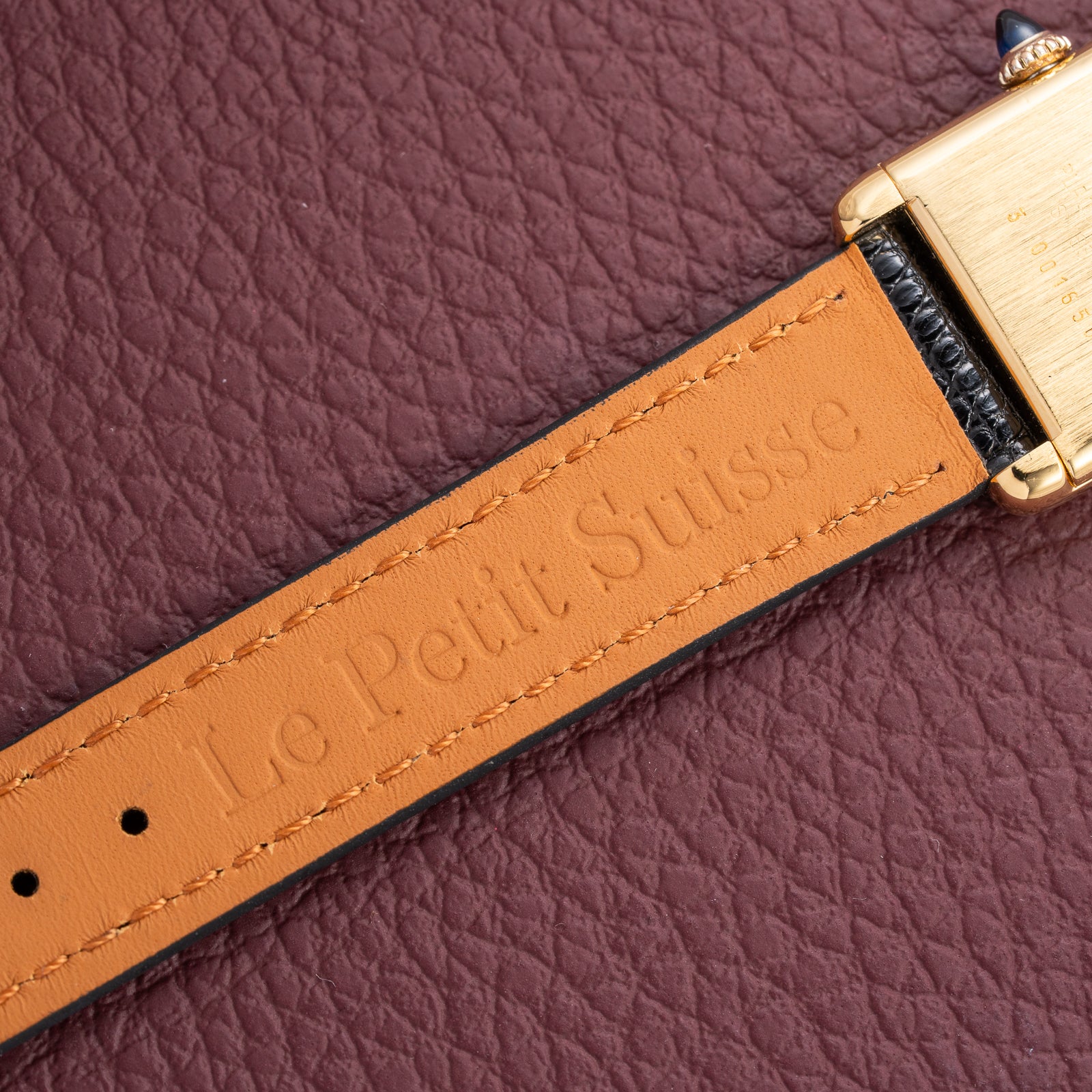 Cartier Tank Must de Lemon Dial Vermeil PM SM from 1980s