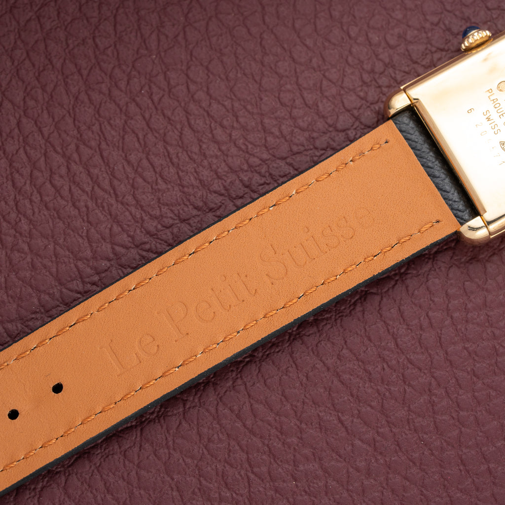 Cartier Must de Tank Vermeil Lemon Roman GM 1980s