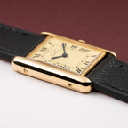 Cartier Must de Tank Vermeil Lemon Roman GM 1980s