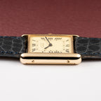Cartier Must de Tank Vermeil Lemon Roman GM 1980s