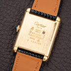 Cartier Tank Must de Vermeil Lemon Roman GM from 1980s