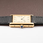 Cartier Tank Must de Vermeil Lemon Roman GM from 1980s