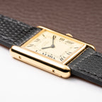Cartier Tank Must de Vermeil Lemon Roman GM from 1980s