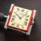 Cartier Tank Must de Lemon Roman Dial Vermeil Ref 590005 from 1990s