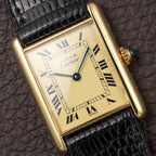 Cartier Tank Must de Lemon Roman Dial Vermeil Ref 590005 from 1990s