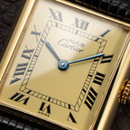 Cartier Tank Must de Lemon Roman Dial Vermeil Ref 590005 from 1990s