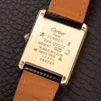 Cartier Tank Must de Lemon Roman Dial Vermeil Ref 590005 from 1990s