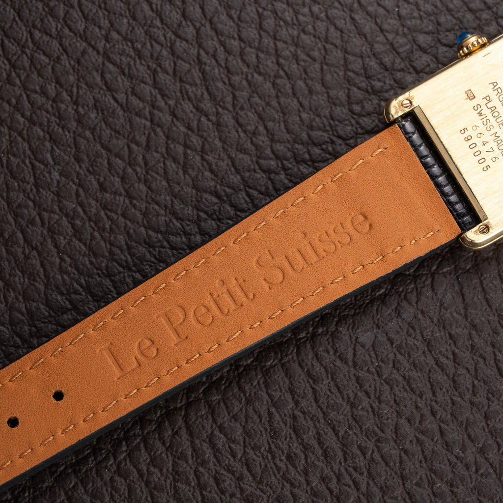 Cartier Tank Must de Lemon Roman Dial Vermeil Ref 590005 from 1990s
