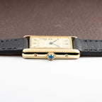 Cartier Tank Must de Lemon Roman Dial Vermeil Ref 590005 from 1990s