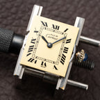Cartier Tank Must de Roman Lemon Dial Vermeil PM 1980s