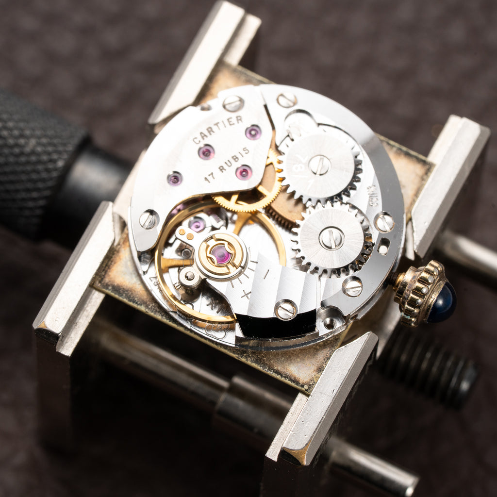 Cartier Tank Must de Roman Lemon Dial Vermeil PM 1980s