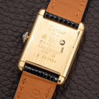Cartier Tank Must de Roman Lemon Dial Vermeil PM 1980s