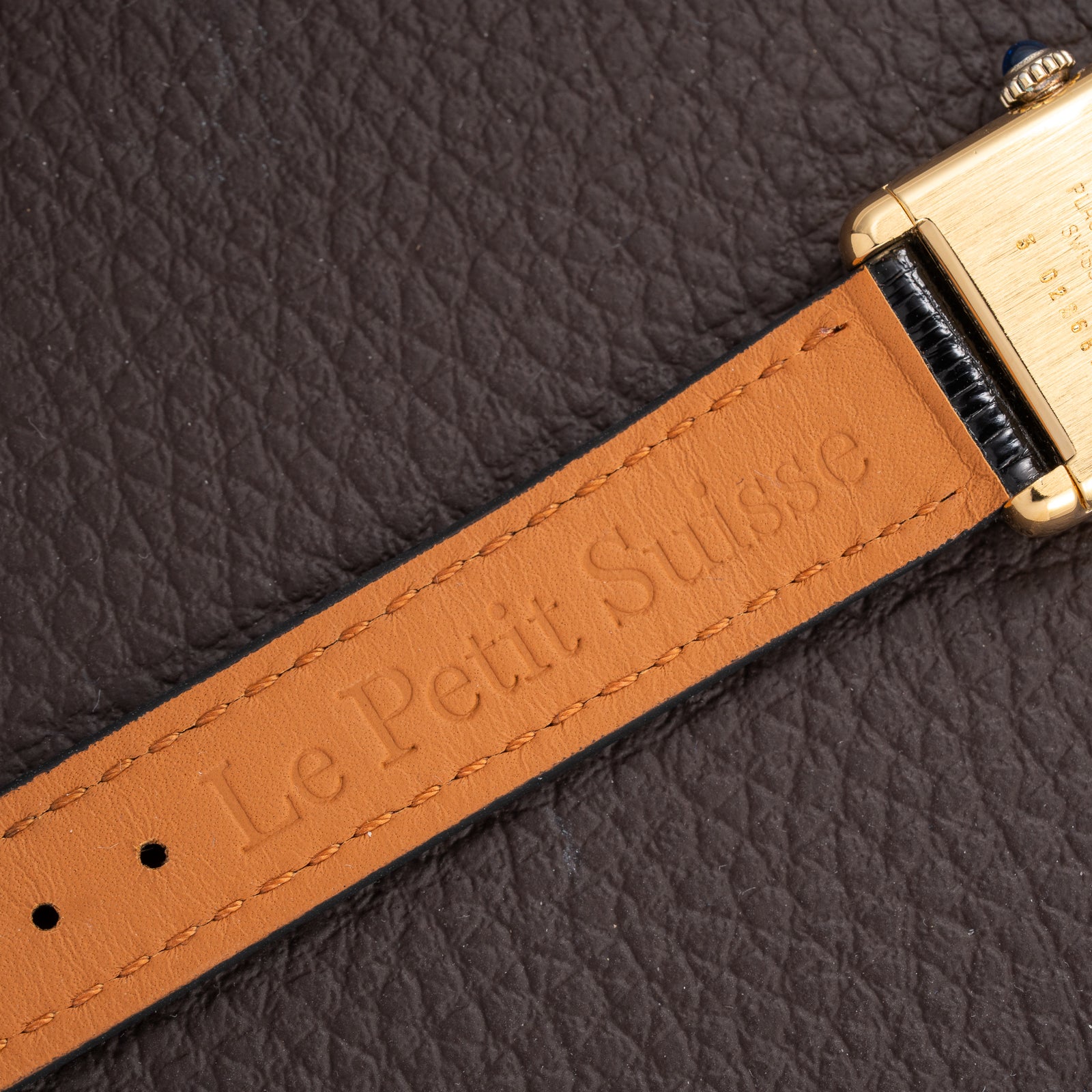 Cartier Tank Must de Roman Lemon Dial Vermeil PM 1980s
