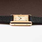 Cartier Tank Must de Roman Lemon Dial Vermeil PM 1980s