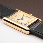 Cartier Tank Must de Roman Lemon Dial Vermeil PM 1980s