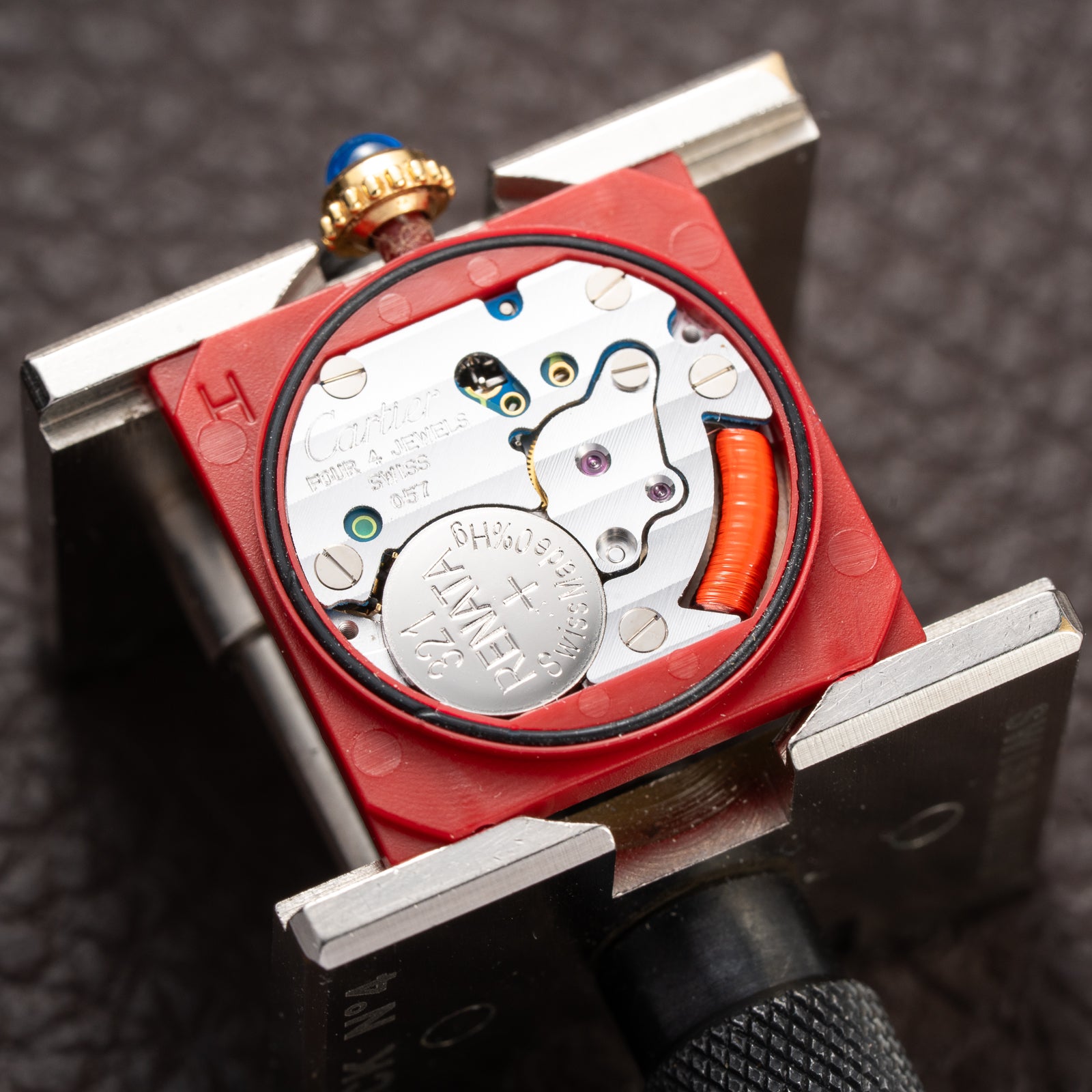 Cartier Tank Must de Lemon Roman Dial Vermeil PM Vermeil Ref 5057001 from 1990s