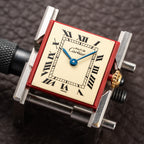 Cartier Tank Must de Lemon Roman Dial PM Vermeil Reference 5057001