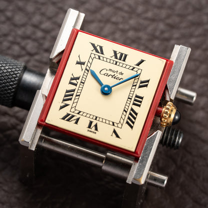 Cartier Tank Must de Lemon Roman Dial PM Vermeil Reference 5057001