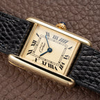 Cartier Tank Must de Lemon Roman Dial PM Vermeil Reference 5057001