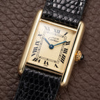 Cartier Tank Must de Lemon Roman Dial PM Vermeil Reference 5057001