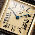 Cartier Tank Must de Lemon Roman Dial PM Vermeil Reference 5057001