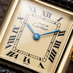Cartier Tank Must de Lemon Roman Dial PM Vermeil Reference 5057001