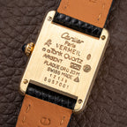 Cartier Tank Must de Lemon Roman Dial PM Vermeil Reference 5057001