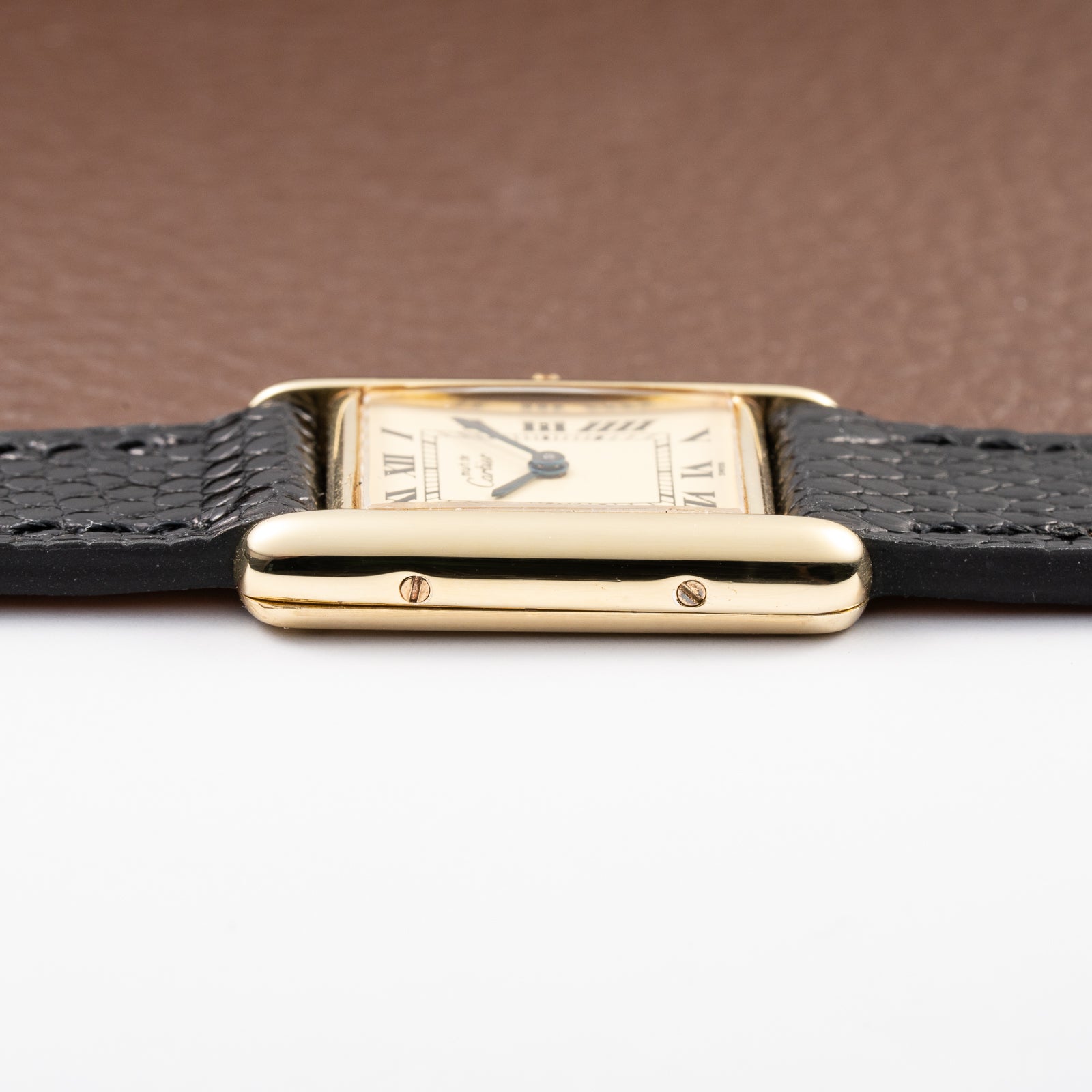 Cartier Tank Must de Lemon Roman Dial PM Vermeil Reference 5057001