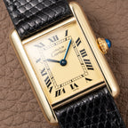 Cartier Tank Must de Lemon Roman Dial Vermeil PM Vermeil Ref 5057001 from 1990s