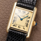 Cartier Tank Must de Lemon Roman Dial Vermeil PM Vermeil Ref 5057001 from 1990s