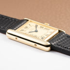 Cartier Tank Must de Lemon Roman Dial Vermeil PM Vermeil Ref 5057001 from 1990s