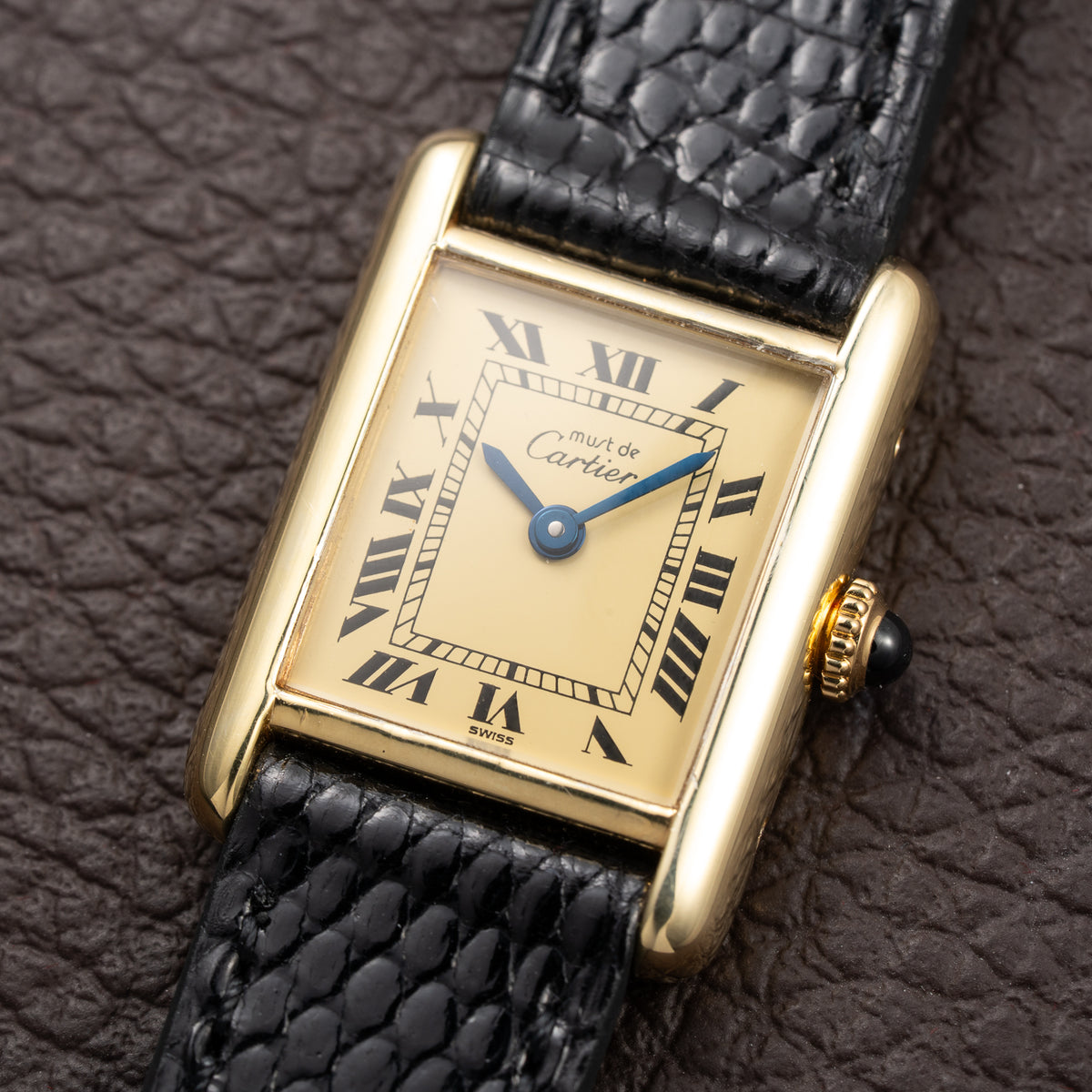 Cartier Tank Lady Must de Vermeil Lemon Roman Dial PM Cartier Service 2026