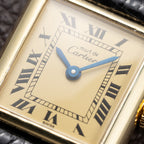 Cartier Tank Lady Must de Vermeil Lemon Roman Dial PM Cartier Service 2026