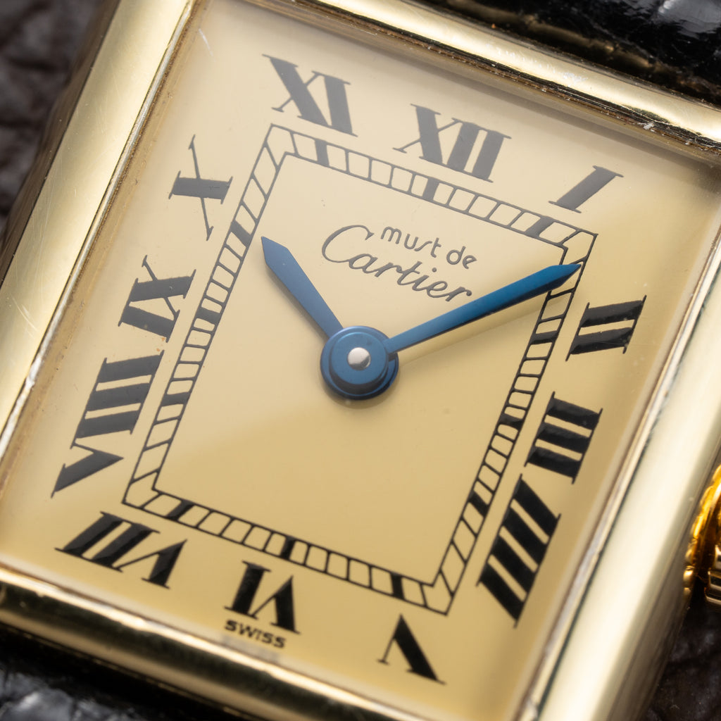 Cartier Tank Lady Must de Vermeil Lemon Roman Dial PM Cartier Service 2026