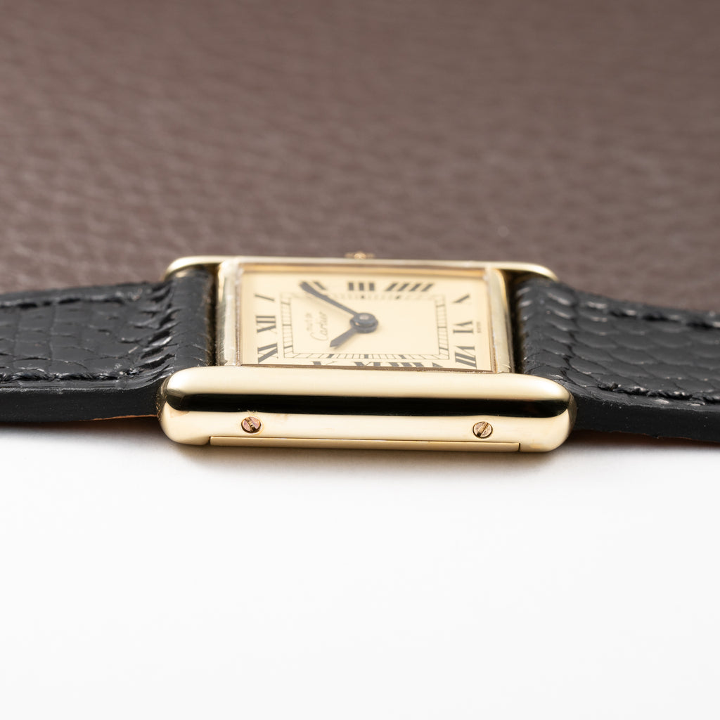 Cartier Tank Lady Must de Vermeil Lemon Roman Dial PM Cartier Service 2026