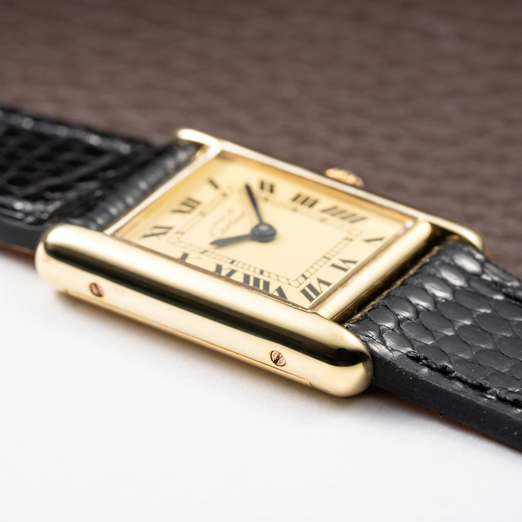 Cartier Tank Lady Must de Vermeil Lemon Roman Dial PM Cartier Service 2026