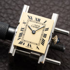 Cartier Tank Must de Roman Lemon Dial Vermeil PM from 1980s