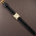 Cartier Tank Must de Roman Lemon Dial Vermeil PM from 1980s