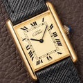 Cartier Tank Must de Vermeil Lemon Roman GM from 1980s