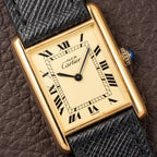 Cartier Tank Must de Vermeil Lemon Roman GM from 1980s