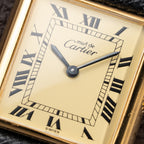 Cartier Tank Must de Vermeil Lemon Roman GM from 1980s