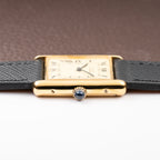 Cartier Tank Must de Vermeil Lemon Roman GM from 1980s