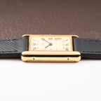 Cartier Tank Must de Vermeil Lemon Roman GM from 1980s