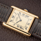 Cartier Tank Must de Vermeil Lemon Roman GM from 1980s