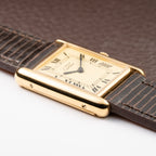 Cartier Tank Must de Vermeil Lemon Roman GM from 1980s